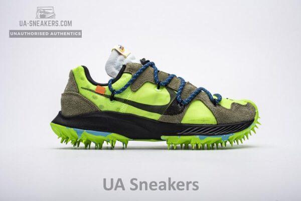 OFF WHITE X Nike Zoom Terra Kiger 5 White Electric Green CD8179-300 - Image 9