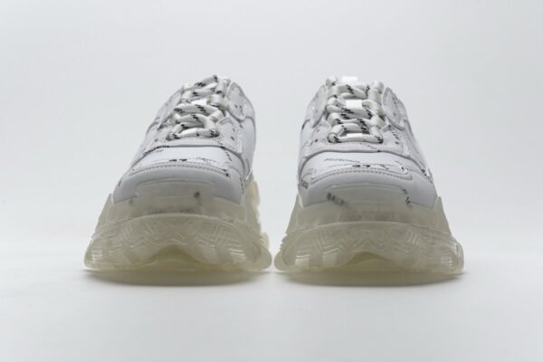 524039 W09E1 2021 Balenciaga Triple S Letter White - Image 8