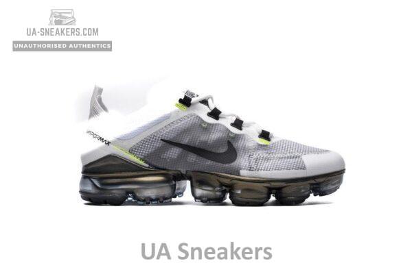 Nike Air VaporMax 2019 White Platinum Tint Lime Blast AT6810-100 - Image 2