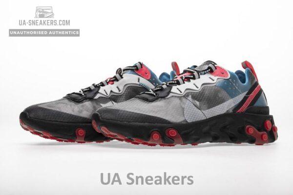 Nike React Element 87 “Blue Chill Solar Red”AQ1090-006 - Image 4