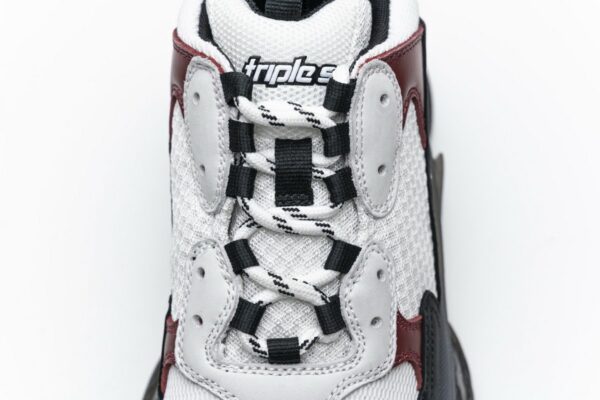 541624 W09O1 2268 Balenciaga Triple S Black Brown Red - Image 8