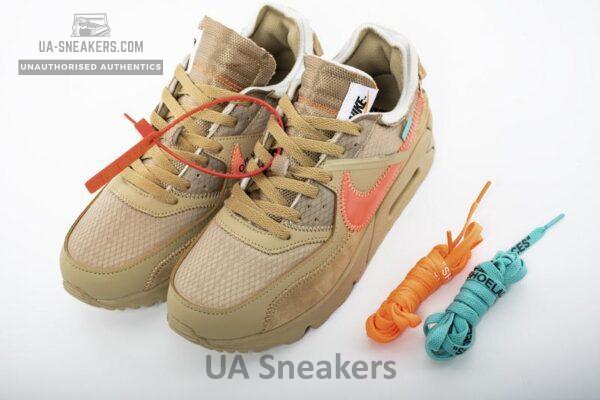 OFF-WHITE x Nike Air Max 90 “Desert Ore” Release Date AA7293-200 - Image 8