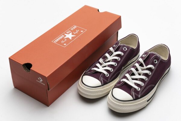 162059C Converse Chuck 70 OX Dark Burgundy Black Egret - Image 3