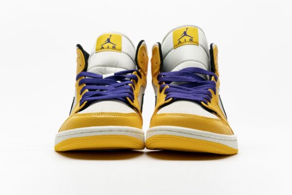 852542-700 Air Jordan 1 Mid Lakers - Image 5
