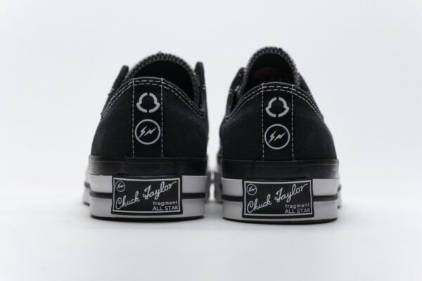161209C Fragment x Moncler Converse CTAS LIFT OX Black White - Image 7