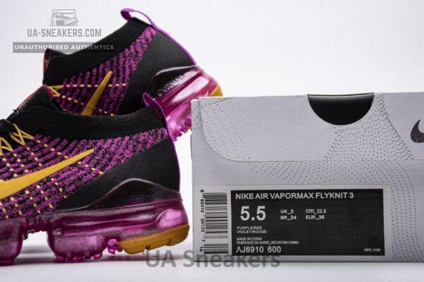 Nike Air VaporMax Flyknit 3.0 2019 Fuchsia Orange Black AJ6910-600 - Image 8