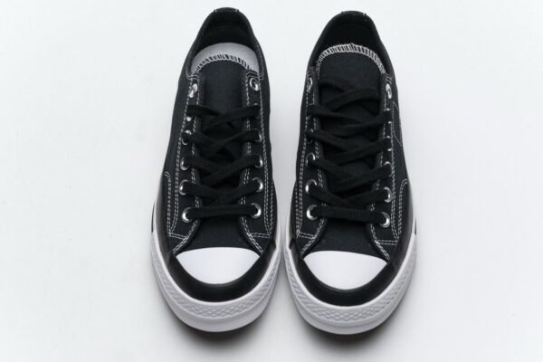 161209C Fragment x Moncler Converse CTAS LIFT OX Black White - Image 4