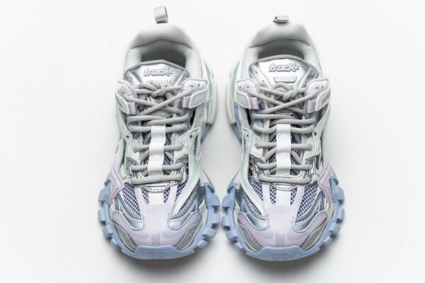 568615 W2GN3 9045 Blenciaga Track 2 Sneaker White Light Blue - Image 4