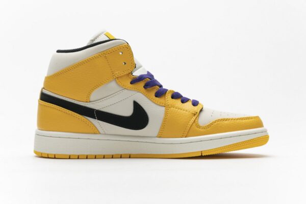 852542-700 Air Jordan 1 Mid Lakers - Image 9