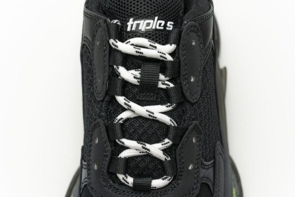 541624 W09O1 2140 Balenciaga Triple S Black Green - Image 8