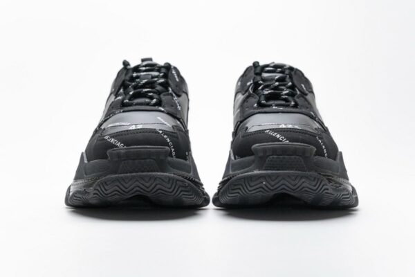 524039 W09E1 2021 Balenciaga Triple S Letter Black - Image 5