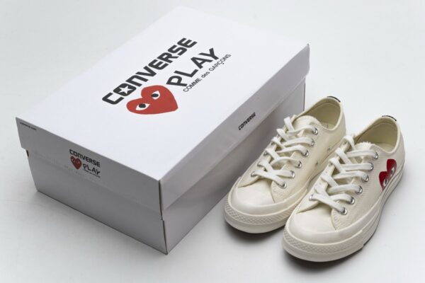 150207C CDG Play x Converse Chuck Taylor All Star 70 OX - Image 3