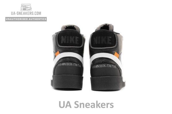 OFF WHITE X Nike Blazer Mid AA3832-001 Black - Image 4