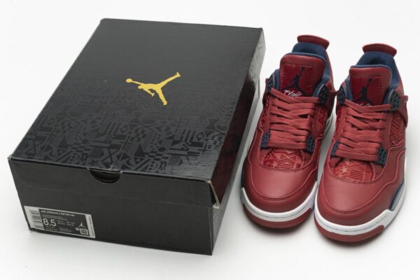 CI1184-617 Air Jordan 4 Retro FIBA Gym Red - Image 3