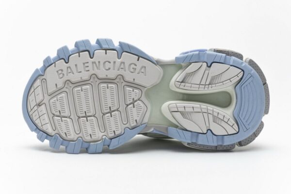 568615 W2GN3 9045 Blenciaga Track 2 Sneaker White Light Blue - Image 9