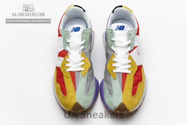 NB327LAB New Balance White Red Yellow - Image 4