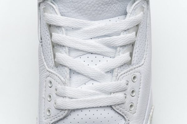136064-111 Air Jordan 3 Retro Pure White - Image 8