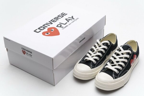 150206C CDG Play x Converse Chuck Taylor All Star 70 OX - Image 3