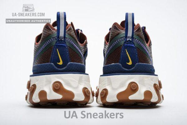 Nike React Element 87 MossBlackDeep Royal Blue AO1090-200 - Image 4