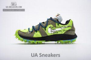 OFF WHITE X Nike Zoom Terra Kiger 5 White Electric Green CD8179-300