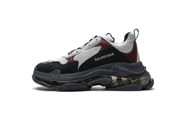 541624 W09O1 2268 Balenciaga Triple S Black Brown Red