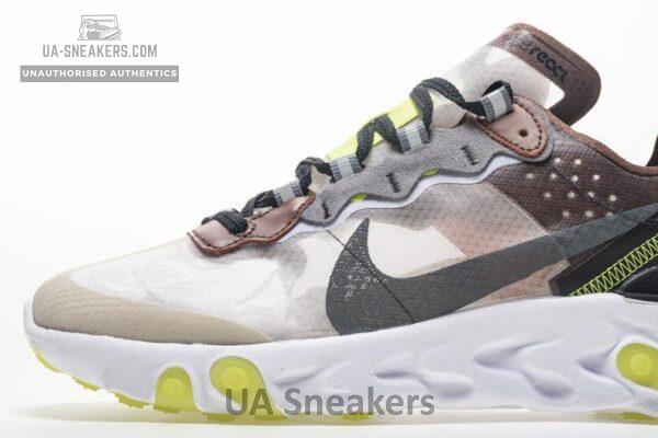 Nike React Element 87 “Brown green” AQ1090-002 - Image 5