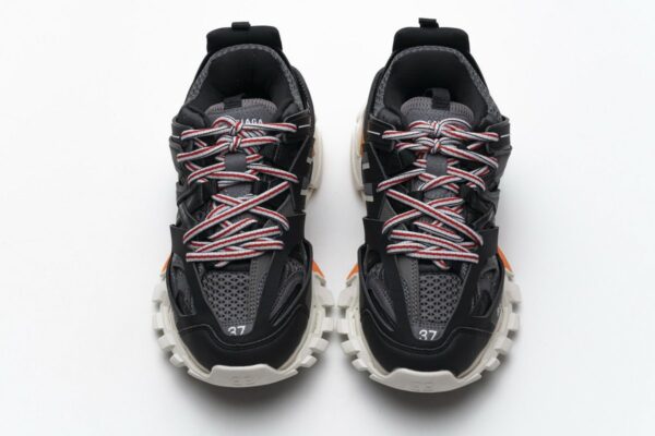 542436 W1GB7 2019 Balenciaga Tess S.Black White Orange - Image 4