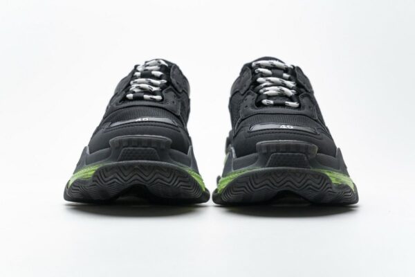 541624 W09O1 2140 Balenciaga Triple S Black Green - Image 5
