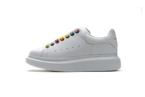 462214 WHGP7 9001 Alexander McQueen Sneaker White Rainbow