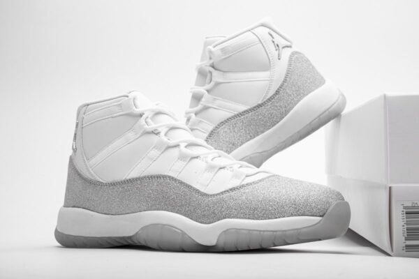 AR0715-100 WMNS Air Jordan 11 Retro White Metallic Silver - Image 3