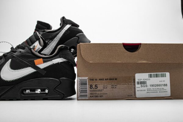 AA7293-001 Off-White x Nike Air Max 90 “All Black” - Image 11