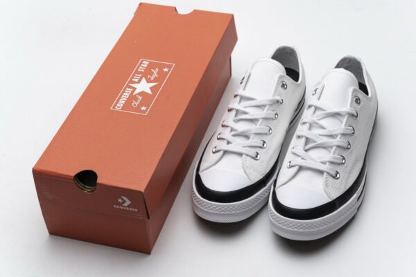 161208C Fragment x Moncler Converse CTAS LIFT OX White - Image 3