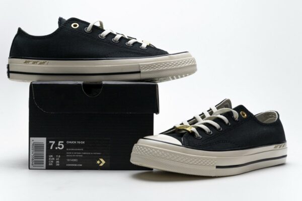 161408C Converse Chuck Taylor All-Star Ox Think 16 Black White - Image 9