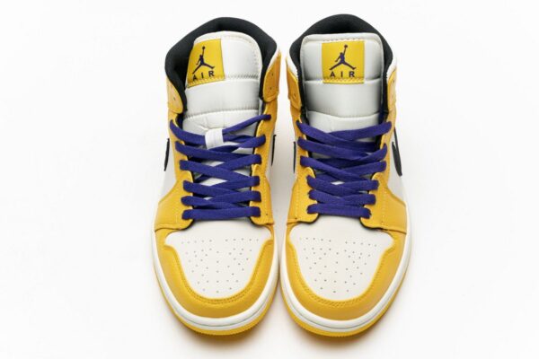 852542-700 Air Jordan 1 Mid Lakers - Image 4