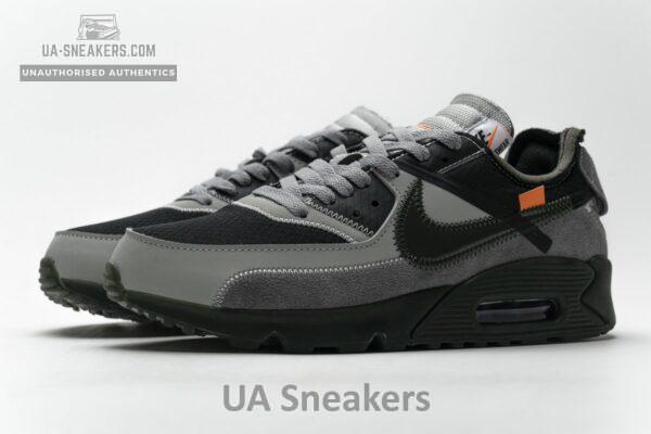 OFF-White x Nike Air Max 90 Grey - Image 10