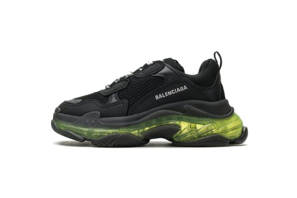 541624 W09O1 2140 Balenciaga Triple S Black Green