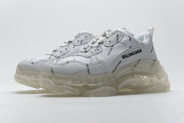 524039 W09E1 2021 Balenciaga Triple S Letter White - Image 9