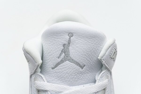 136064-111 Air Jordan 3 Retro Pure White - Image 9