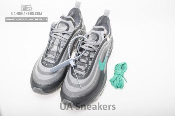 OFF WHITE X Nike Air Max 97 “Wolf Grey Menta” AJ4585-012 - Image 3