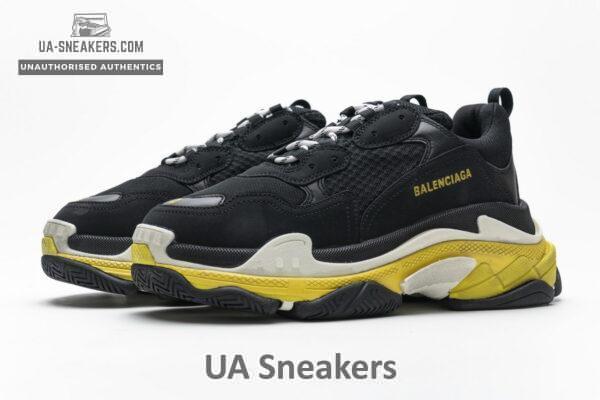 483513 W06E1 1078 Balenciaga Triple S Black Yellow - Image 2
