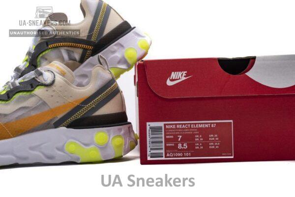Nike React Element 87Undercover“Orewood Brown” AQ1090-101 - Image 3