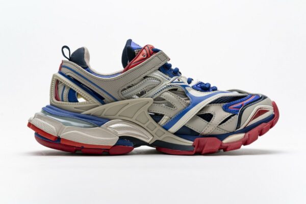 570391 W2GN2 8570 Blenciaga Track 2 Sneaker Beige Blue - Image 10