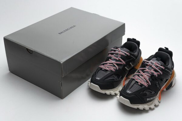 542436 W1GB7 2019 Balenciaga Tess S.Black White Orange - Image 3
