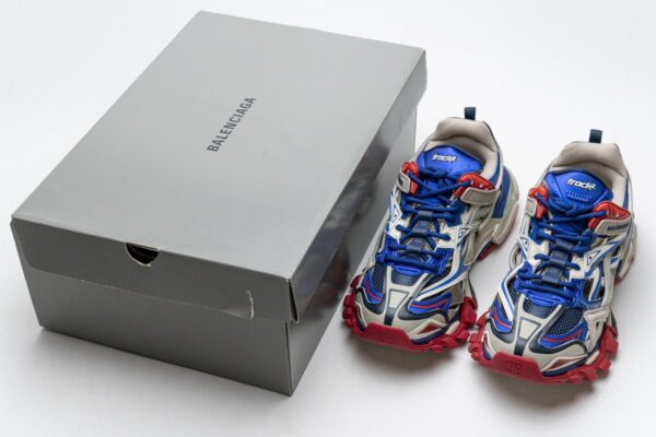 570391 W2GN2 8570 Blenciaga Track 2 Sneaker Beige Blue - Image 3
