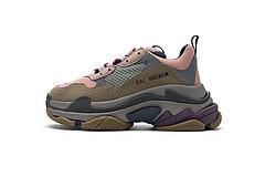 490672 W09O5 1036 Balenciaga Triple S Grey Pink