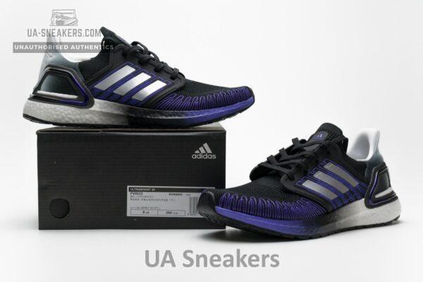 FV0033 adidas Ultra BOOST 20 CONSORTIUM Core Black Silver Real Boost - Image 3