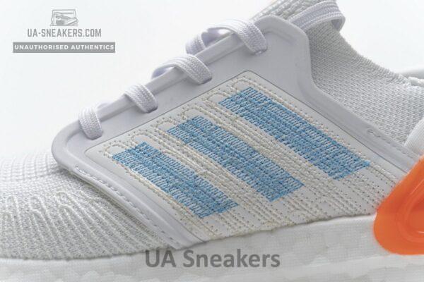 EG0768 adidas Ultra BOOST 20 Primeblue White Blue Orange - Image 10