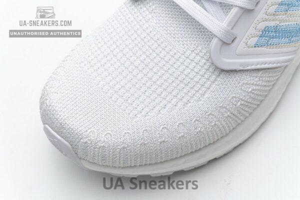 EG0768 adidas Ultra BOOST 20 Primeblue White Blue Orange - Image 11