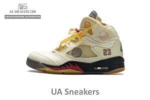 DH8565-100 OFF White x Air Jordan 5 Retro SP Sail