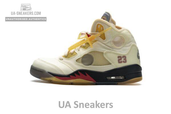 DH8565-100 OFF White x Air Jordan 5 Retro SP Sail